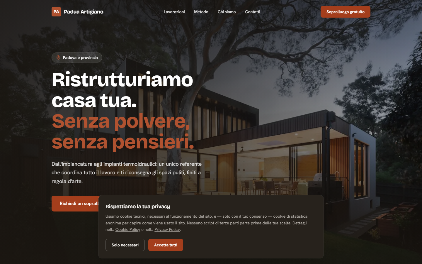 Anteprima del sito Ristrutturazioni & finiture